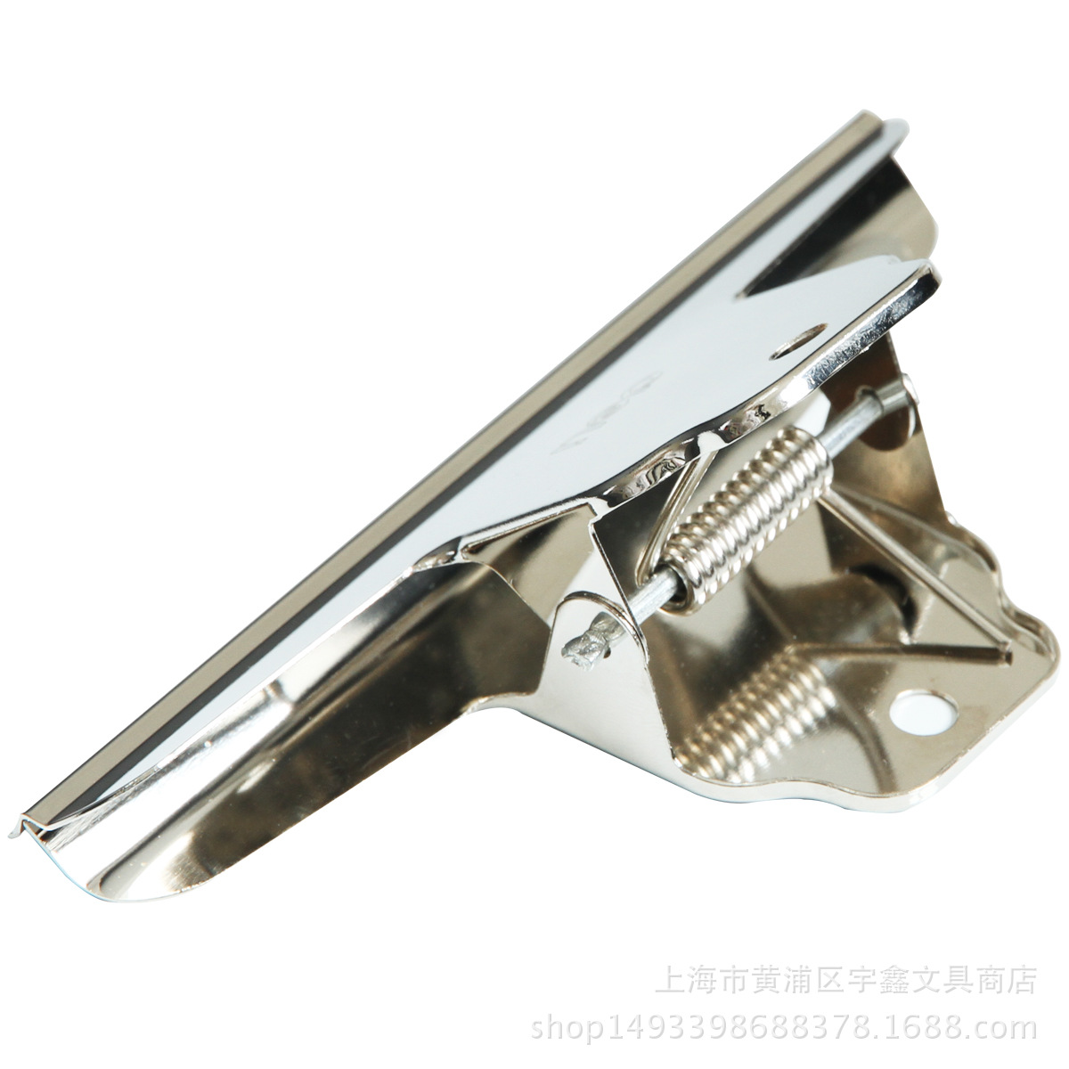 得力9531山型夹铁票夹 145mm大号不锈钢财务票据夹