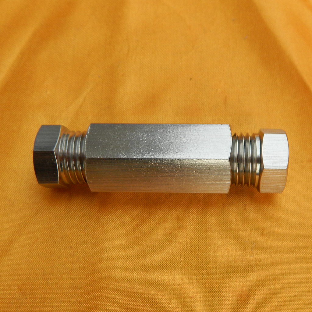 内螺纹卡套式直通终端接头 不锈钢双卡套式终端接头