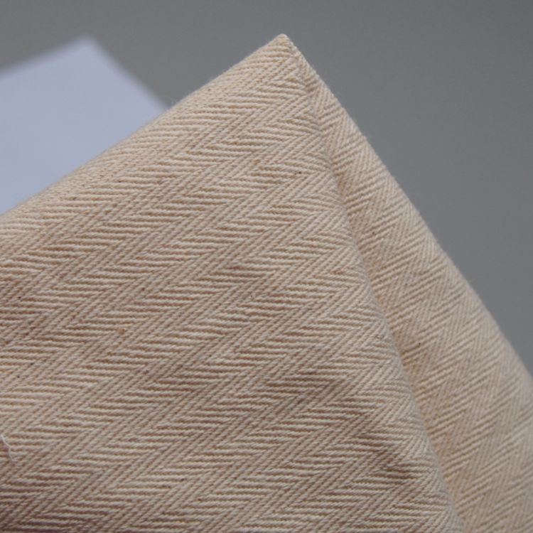 厂家现货 全棉人字斜 梭织布 10s 提花纯棉人字纹面料 10*10染色