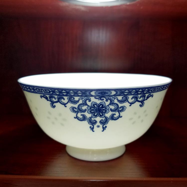 景德镇瓷做寿碗高脚碗高温陶瓷碗米饭碗寿碗寺庙加字定制万寿无疆