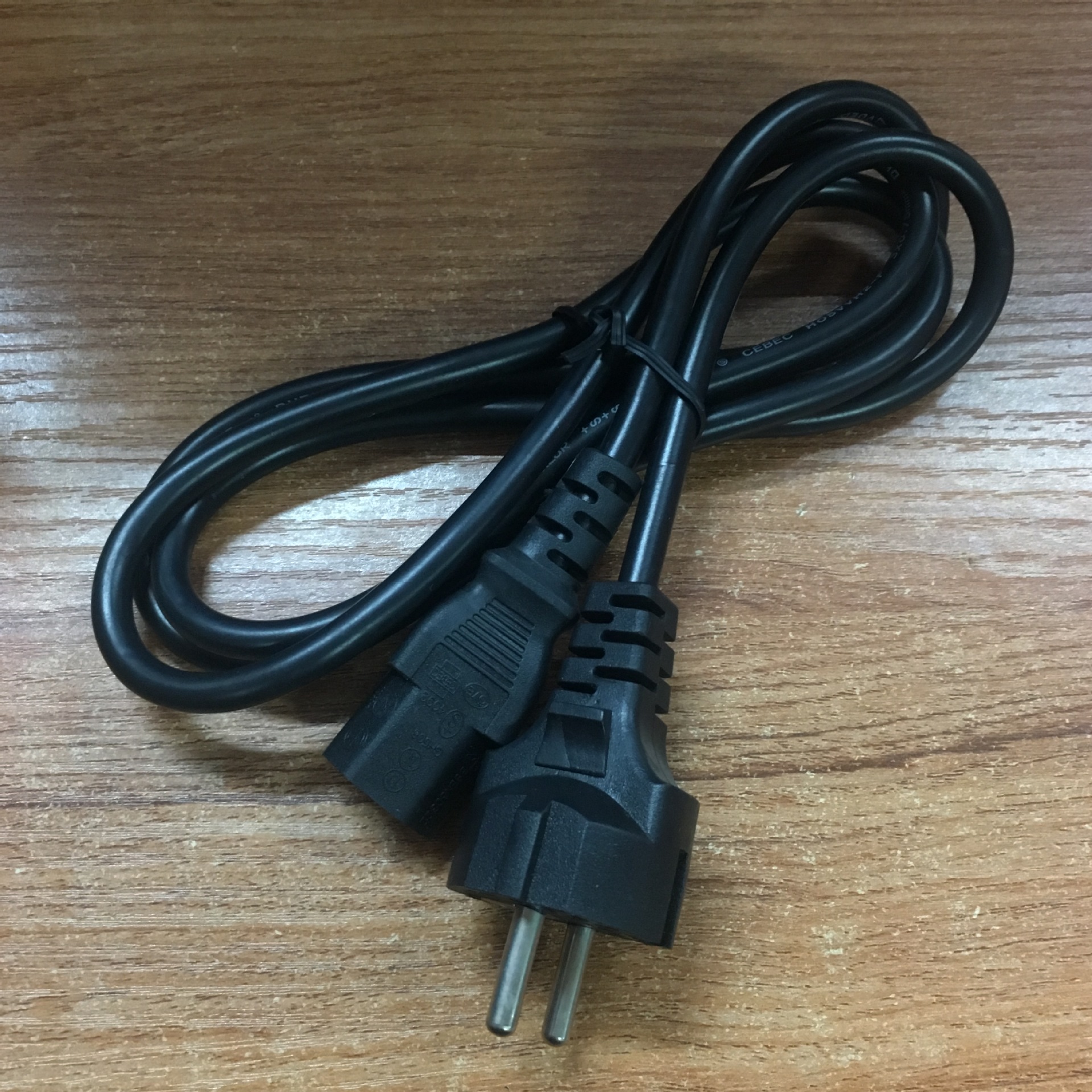 5米欧规电源线 直头德标欧式电源插头线 品字尾 5