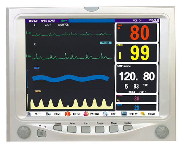 Factory Direct Sales Huizhida Portable Multi-Parameter ECG Monitor Dental Monitor for Stomatological Hospital