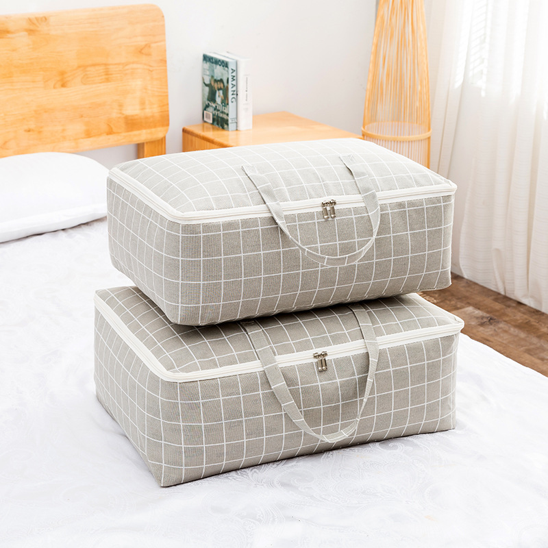 Fabric Moisture-Proof Storage Bag Home Soft Storage Box Washable Quilt Bag Kindergarten Packaging Bag Moving Packing Bag