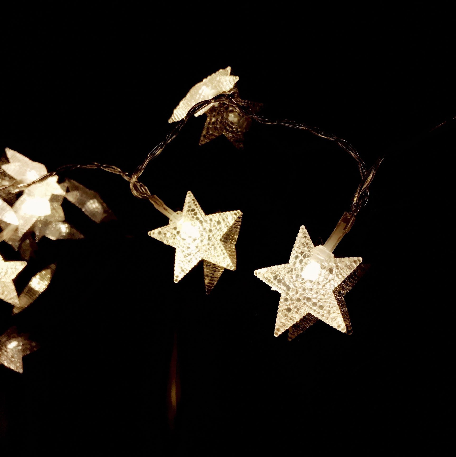 sin少女心寝室装饰摆灯气泡星星造型led电池盒灯串喜庆家居装饰灯