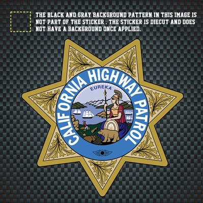 加州高速巡逻车贴贴纸 california highway patrol decal