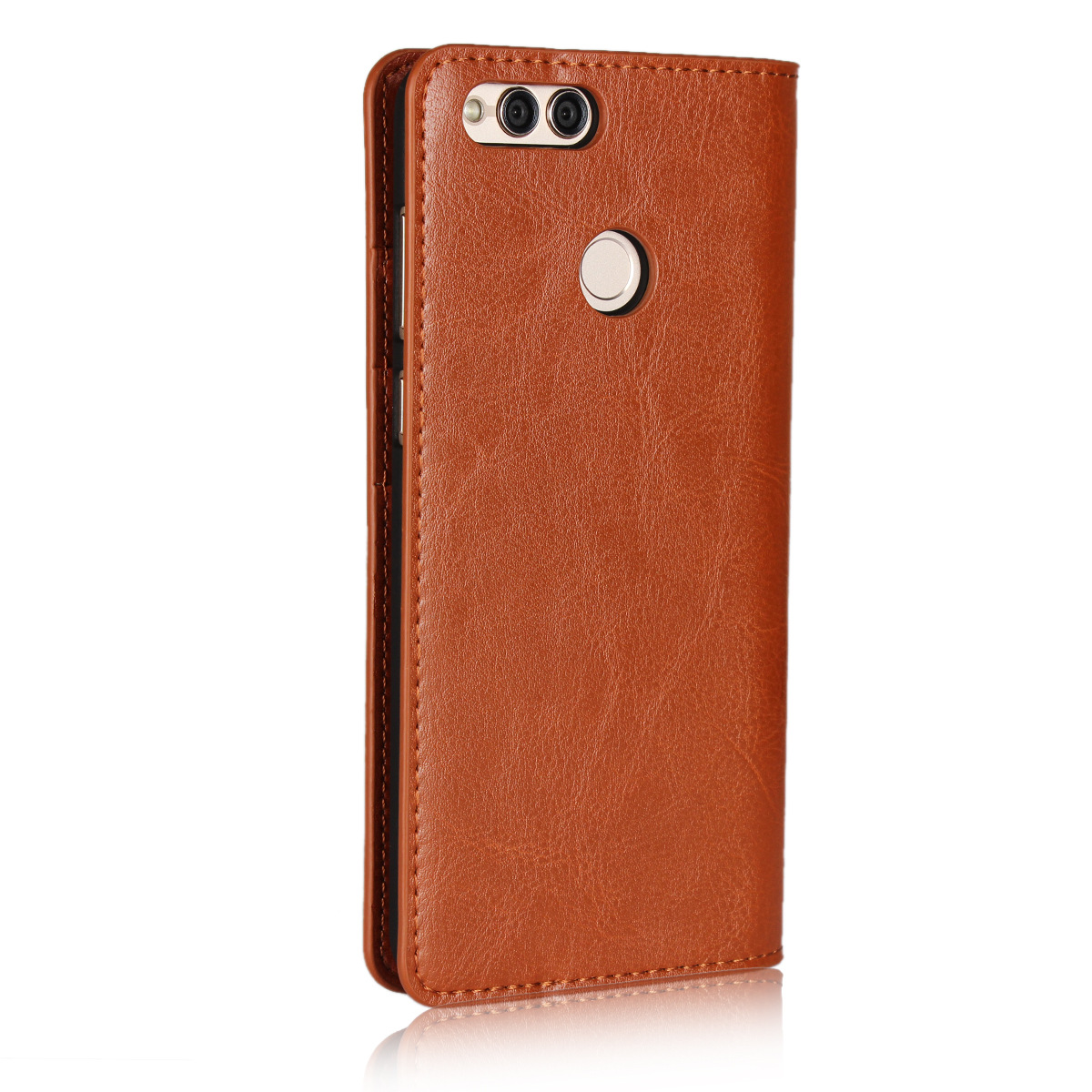 华为荣耀7x手机套 疯马纹真皮新款翻盖保护套v9play手机皮套批发