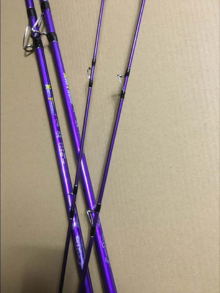 威海鱼竿批发路亚竿雷强竿2.1米直柄碳素超硬轻雷竿钓鱼竿渔具