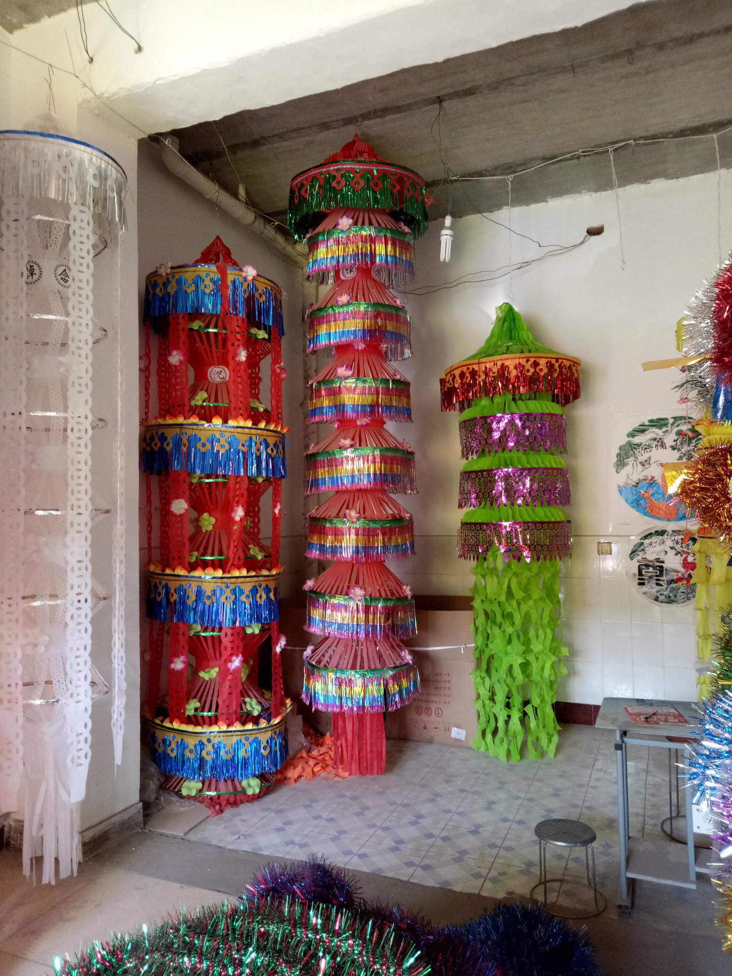 3米彩色布幡引魂幡灯笼幡