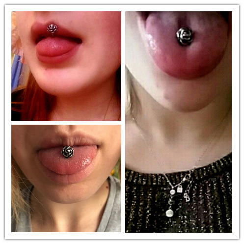 欧美流行饰品舌环舌钉不锈钢铸造舌钉亚马逊wish热卖外贸现货