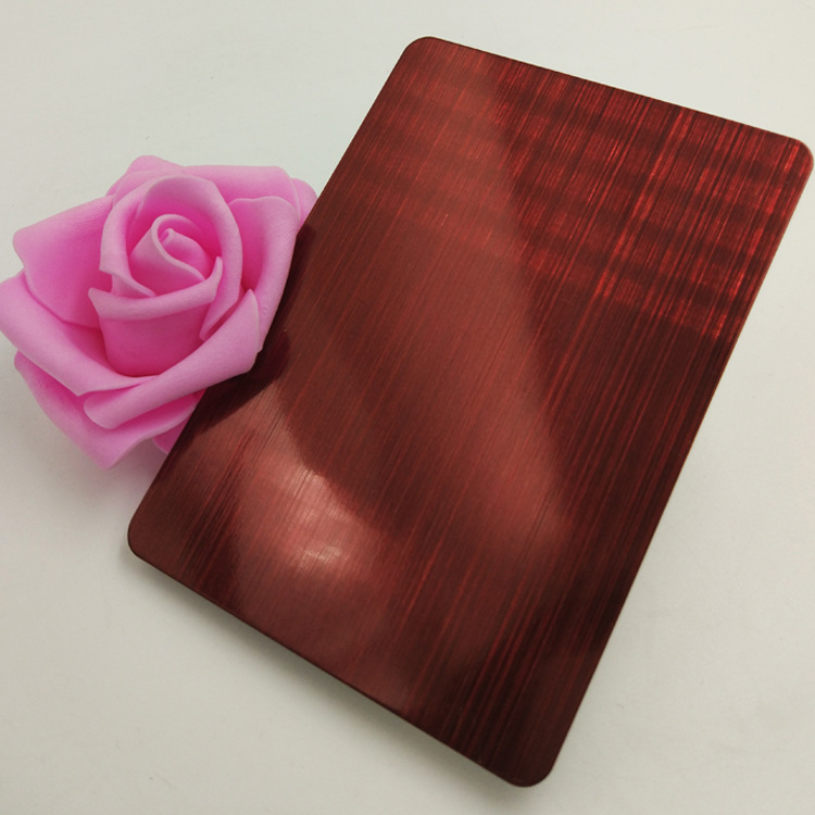 304不锈钢彩色板 不锈钢白钢板加工 佛山不锈钢交叉纹