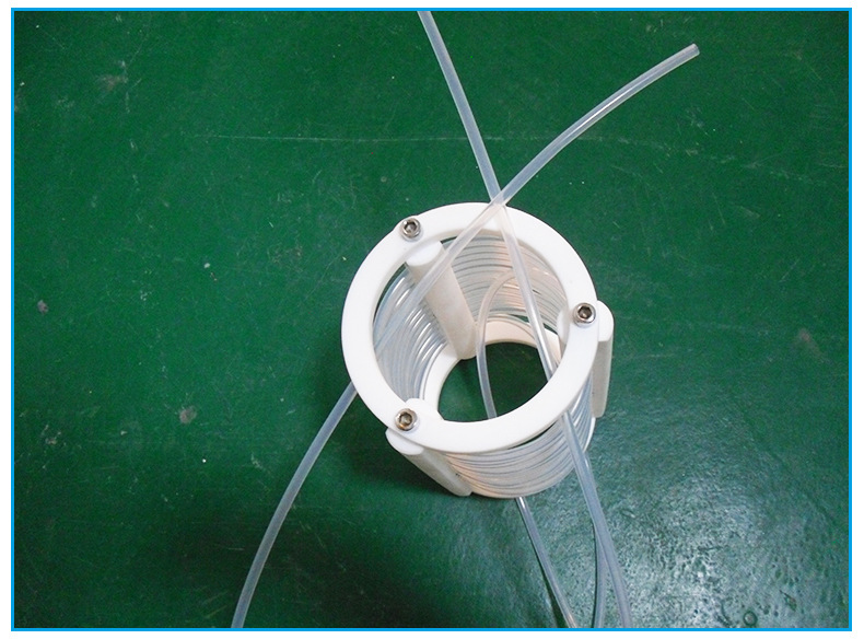 厂家供应四氟换热器耐高温ptfe盘管接头非标定制铁氟龙冷凝器