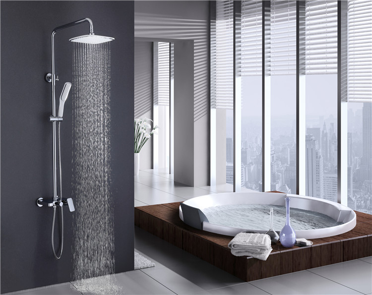 广东淋浴花洒龙头套装高端酒店工程水龙头淋浴柱 厂家热销