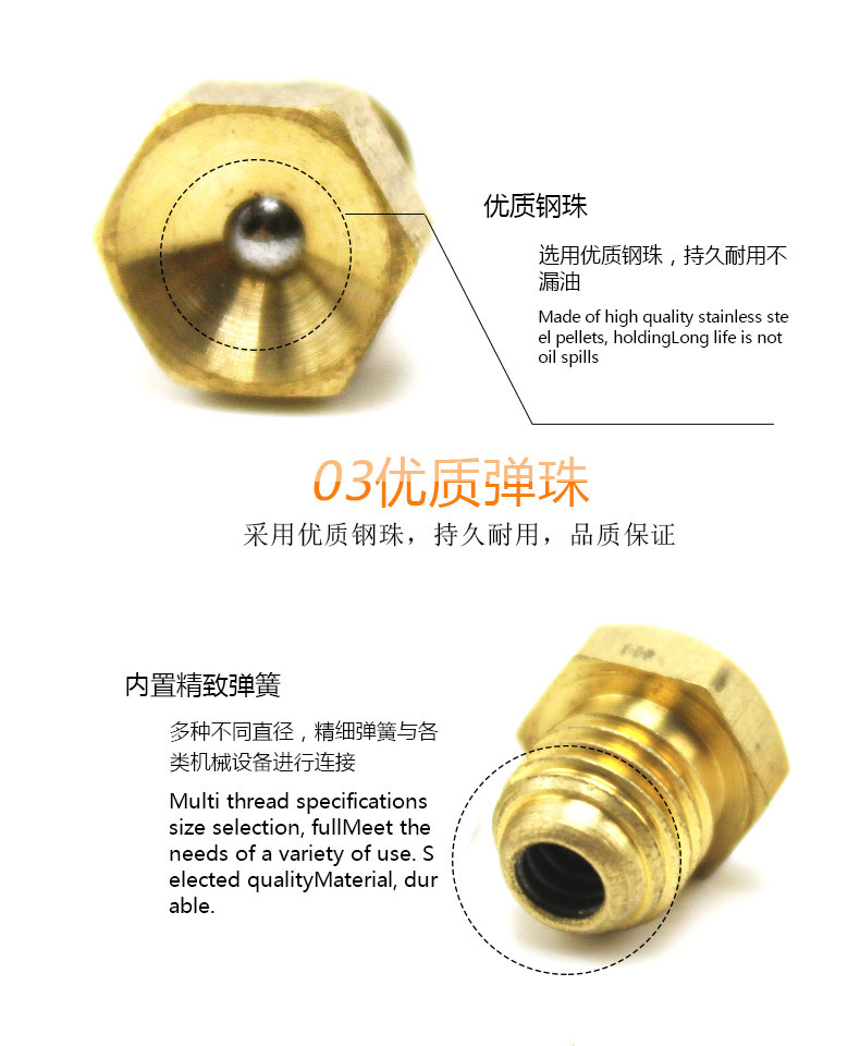 黄油嘴国标全铜耐腐蚀牛油咀直弯油枪头漏斗式油嘴尖枪头厂家批发