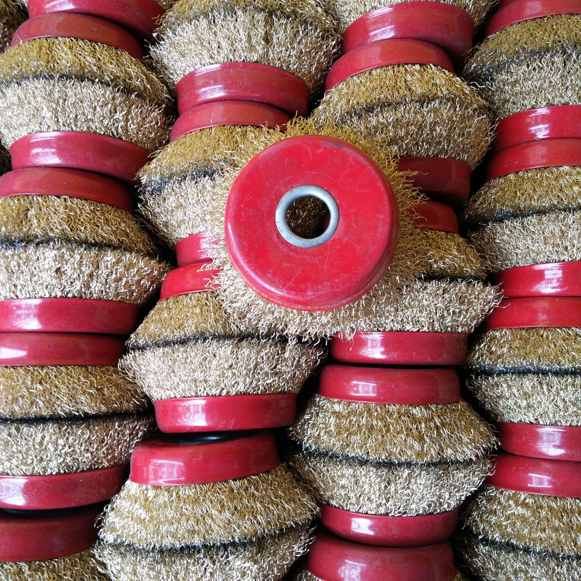厂家直销抛光打磨除锈红碗钢丝轮镀锌碗钢丝轮加大加厚精品钢丝轮