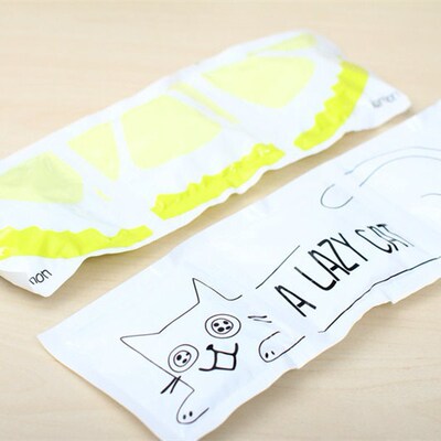 学生文具用品 可爱三连包冰袋 清凉解暑 便携冰袋 冰宝多款混发