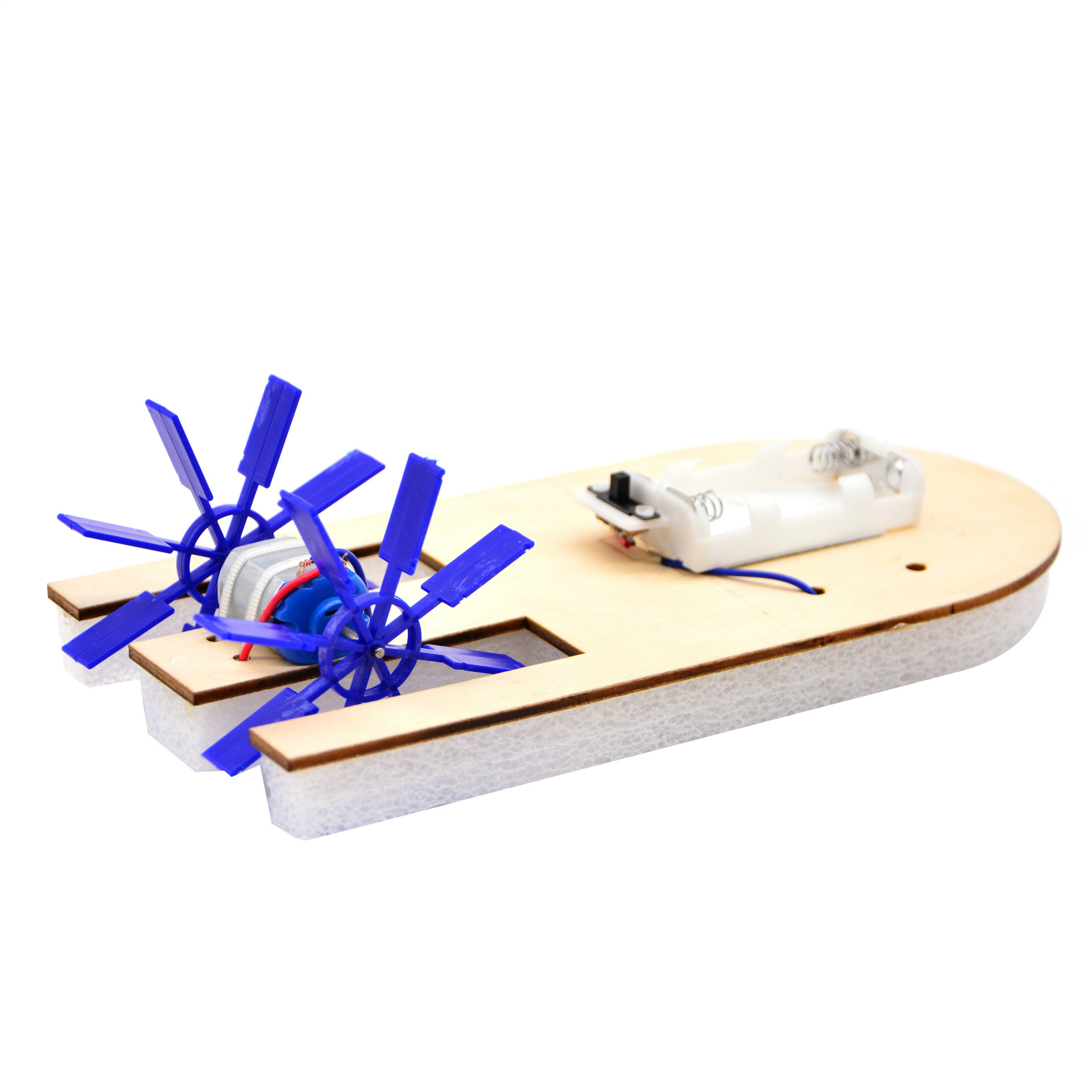 diy双桨电动明伦船快艇中小学益智科技小制作轮船模型科普实验