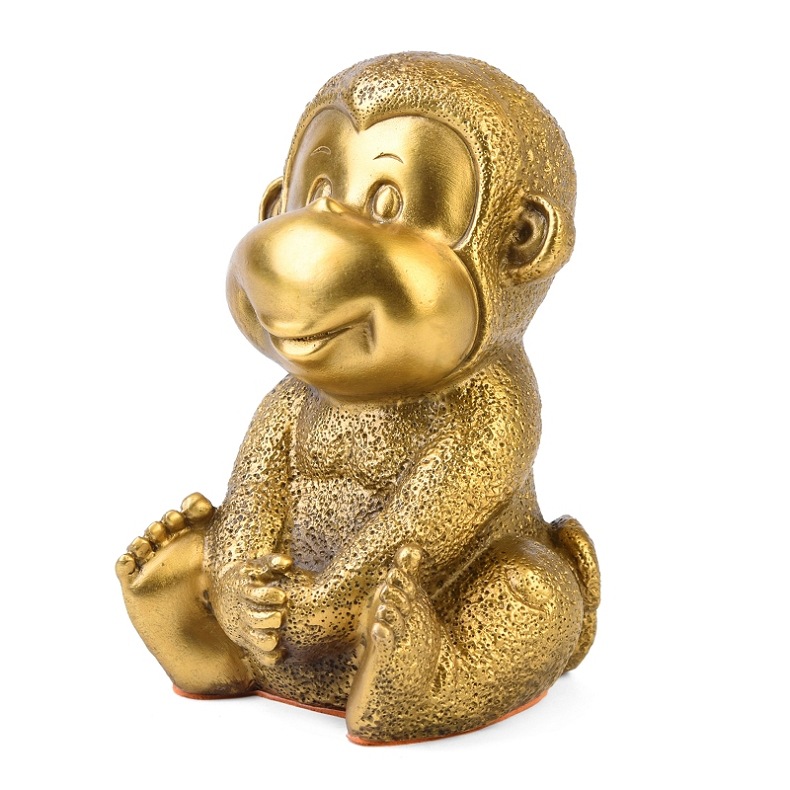 纯铜开运富贵四不猴家居装饰品客厅十二生肖风水摆件金属工艺品