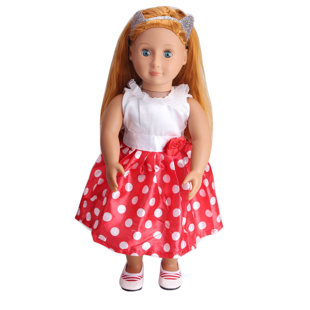 18寸美国女孩娃娃衣服 american girl洋娃娃衣服现货批发c42