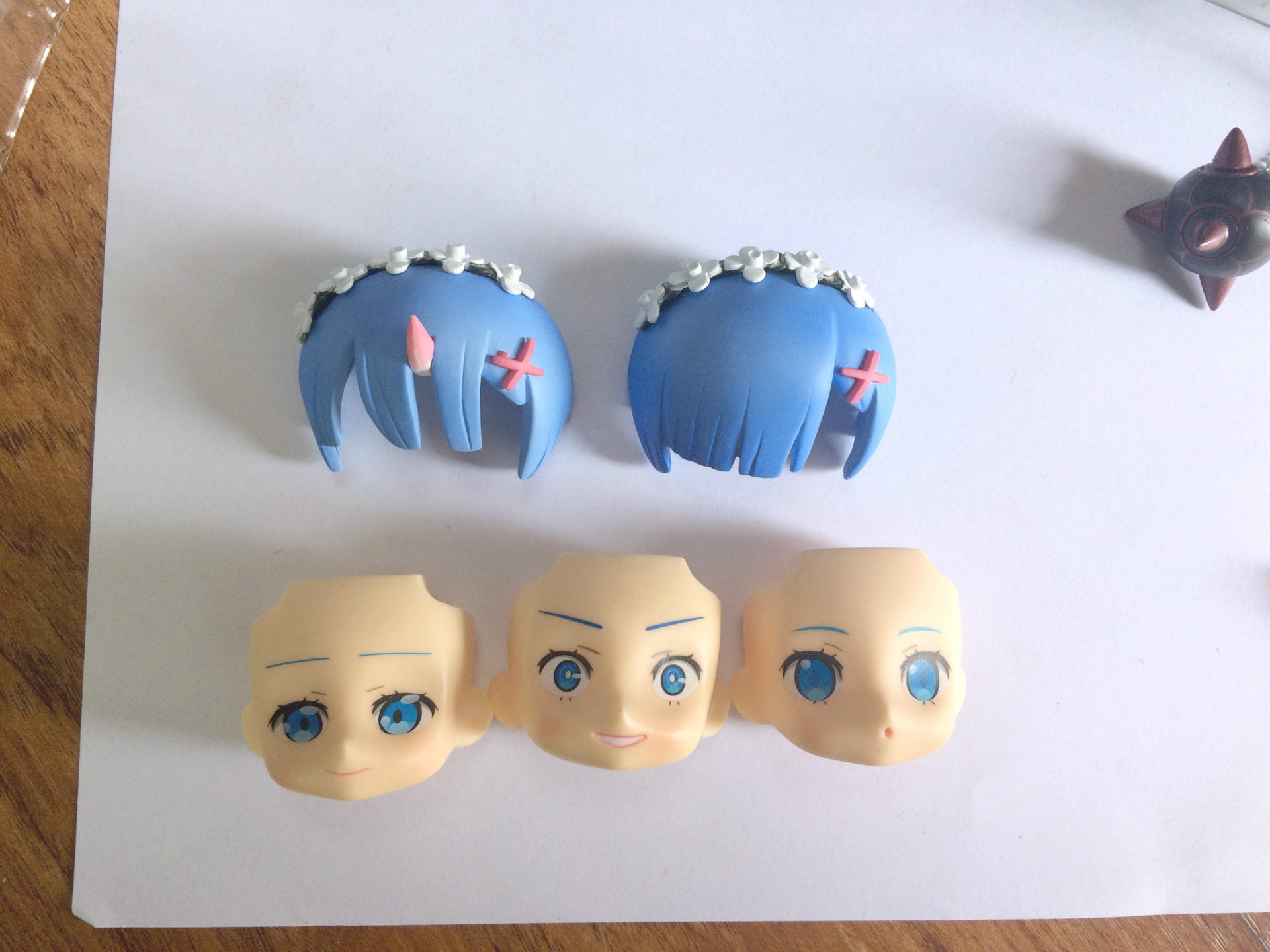 单款换脸蕾姆雷姆re 0从零开始异世界生活663#q版黏土模型手办