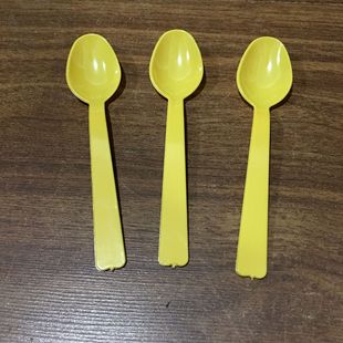 5cm 一次性ps透明塑料勺子 奶茶勺子 冰激淋勺 汤勺