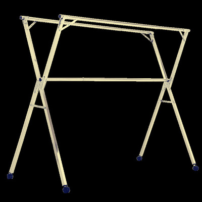 落地可移动凉晒被架晒衣架室内外晾晒衣杆挂衣架单杆式阳台晾衣架