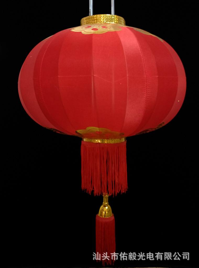 佑毅绸布大红色灯笼春节婚庆用品装饰灯笼年货开业入宅无图案
