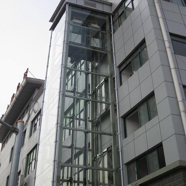 长沙酒店观光电梯玻璃 户外观光电梯 室外观光电梯 玻璃观光电梯