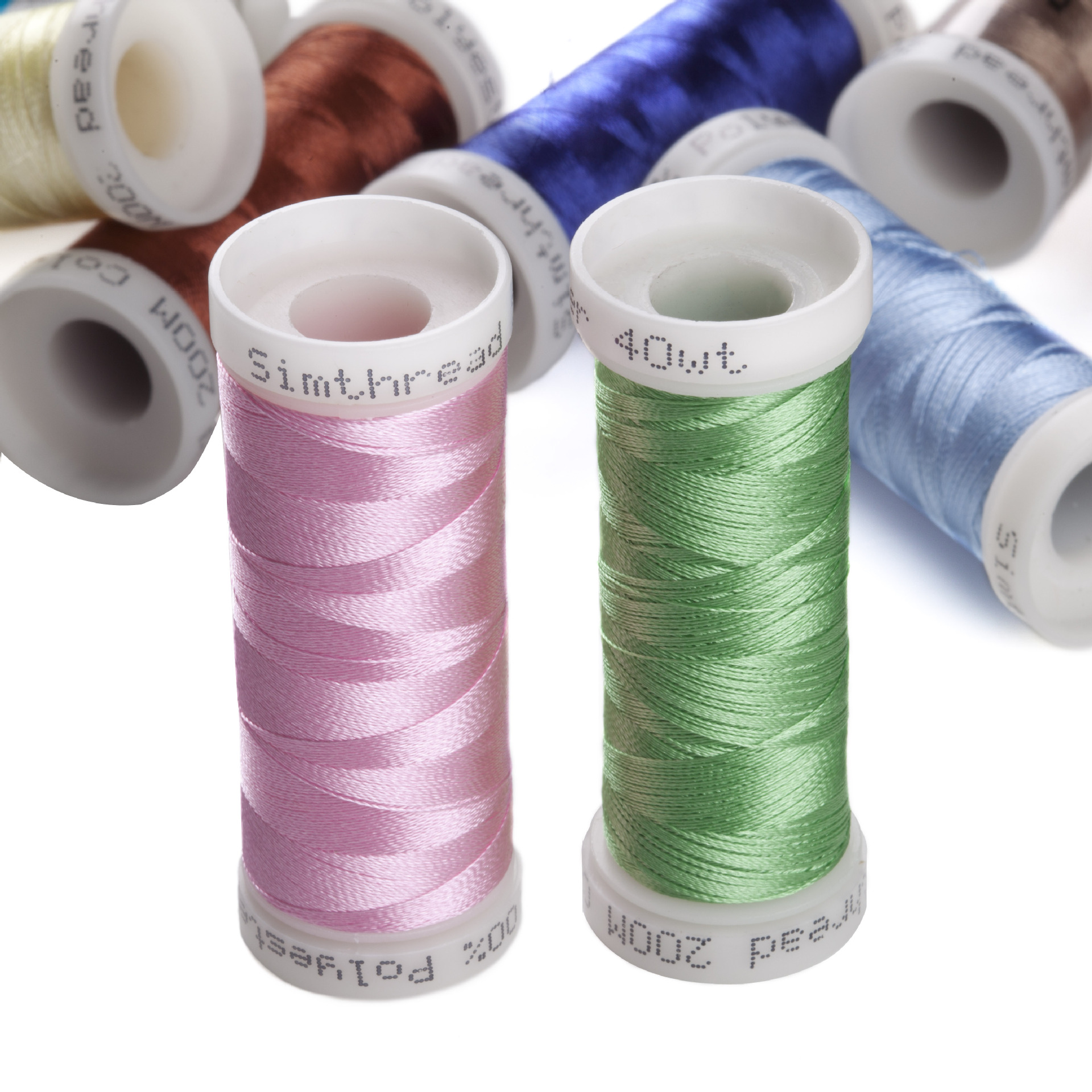 涤纶绣花线 300米小轴 63色/套brother色家用绣花机专用