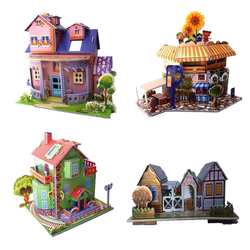 One Piece Dropshipping 3d 3d Puzzle Model Children's Early Education Kindergarten Handmade Diy Toys Stall Popular Educational Toys