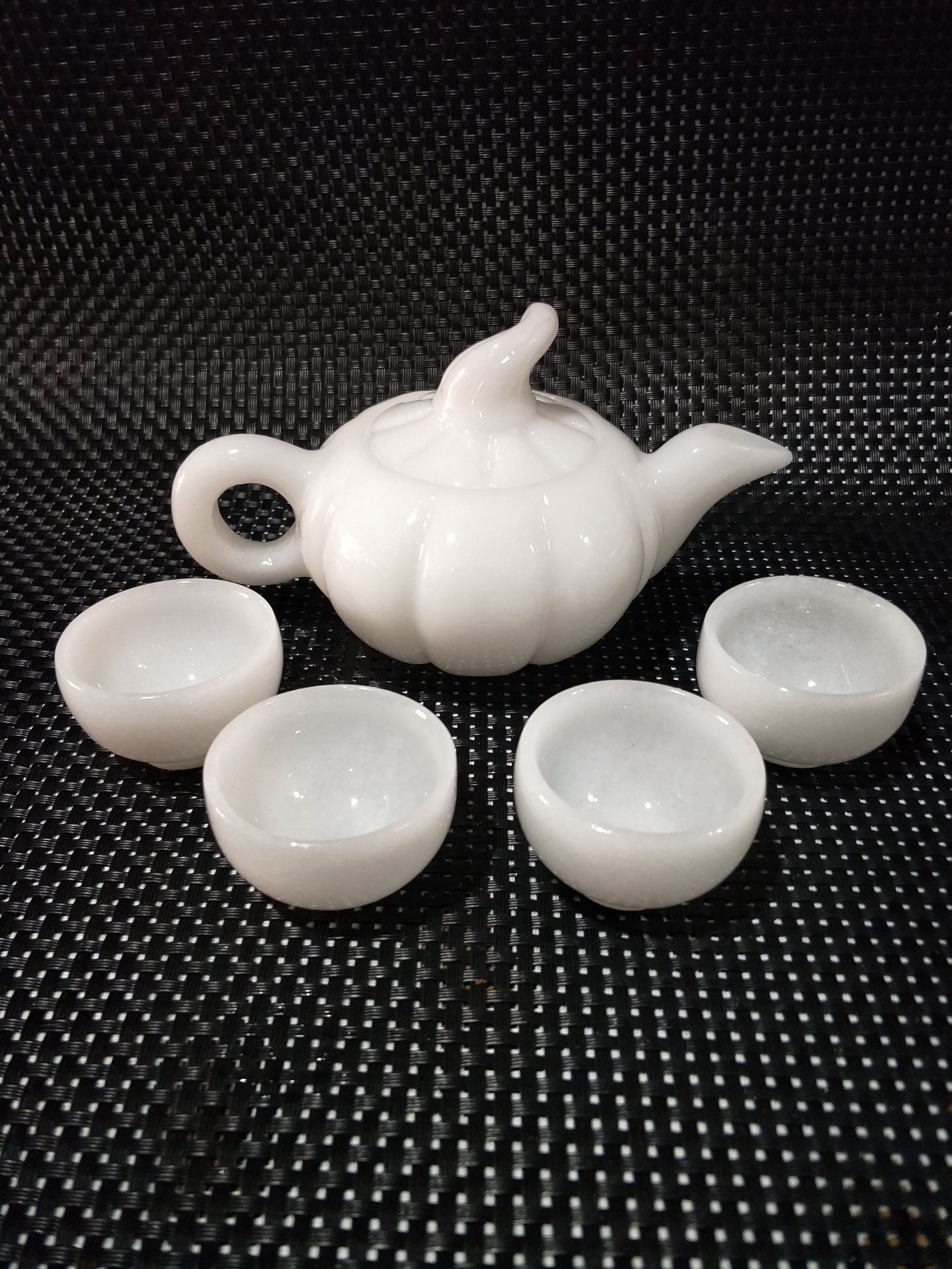 厂家直销汉白玉酒壶 茶具 竹节壶 南瓜壶 梅花壶摆件酒杯大量批发