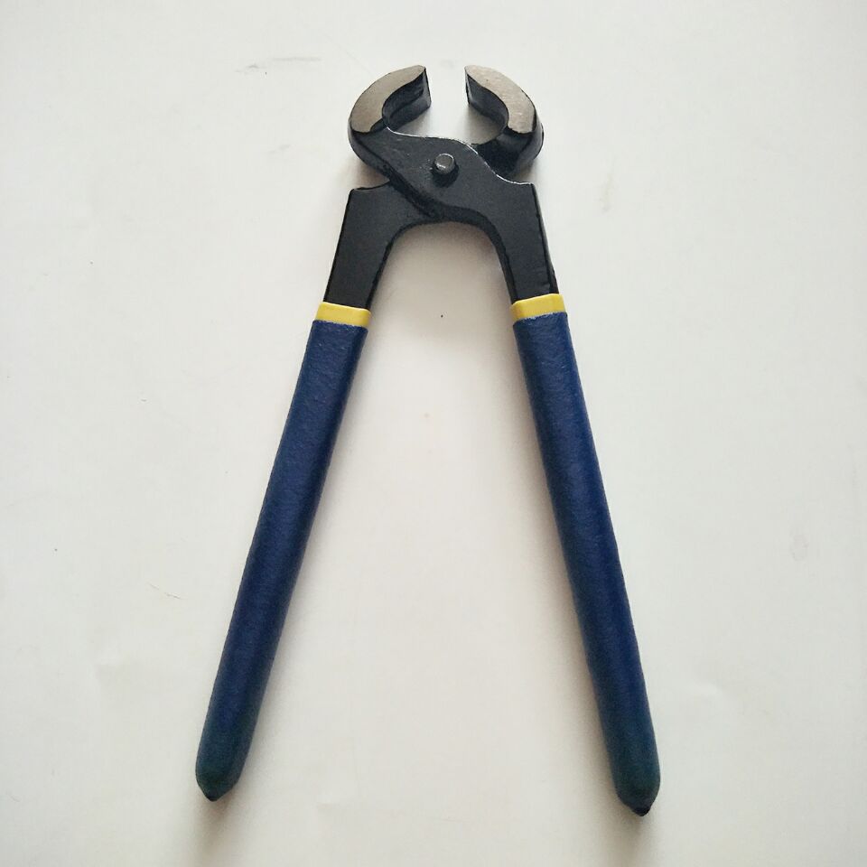 厂家直销8寸胡桃钳起钉钳修鞋拔钉钳子省力沾塑柄胡桃钳