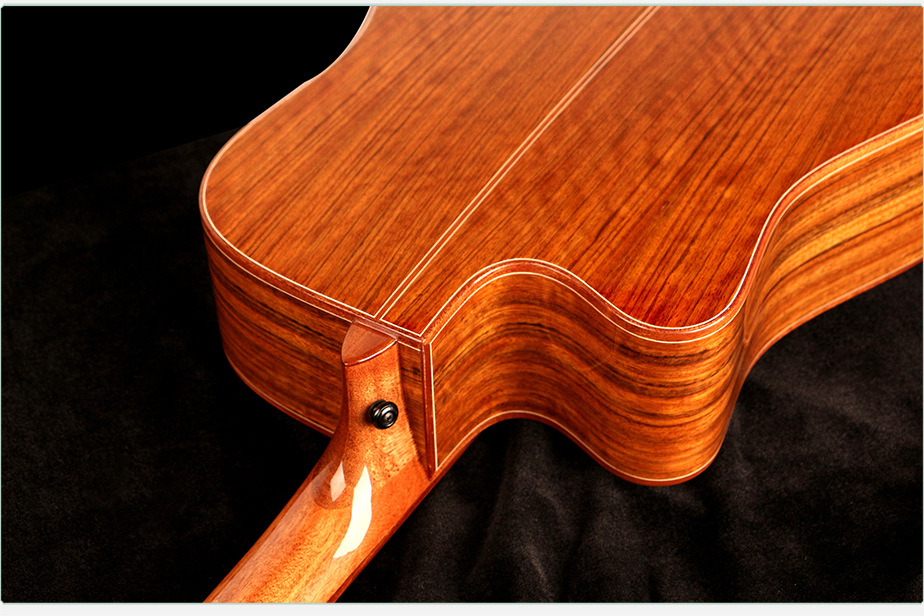 2017新款 单板民谣41寸吉他 进口红松单板非洲古夷苏木原木吉他