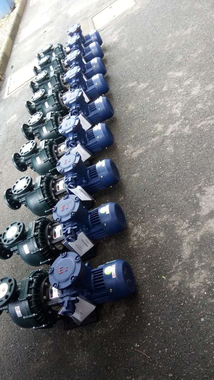 国塑牌国宝卧式化工防爆耐酸碱自吸马肚大头泵塑料泵过滤泵