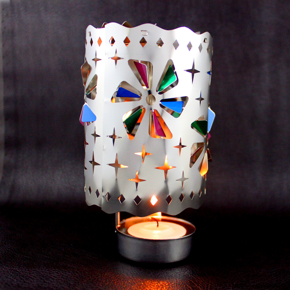 自动旋转烛台 圆形款式 金色 银色同价 量多优惠 厂家直销