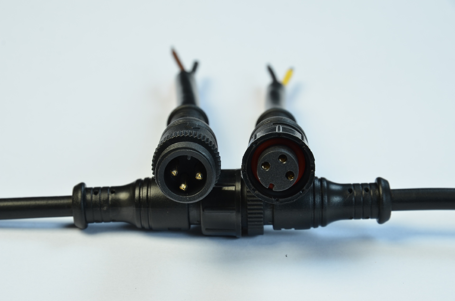 厂家批发3芯dc防水公母插连接插头电缆 led防水电源线防水接头