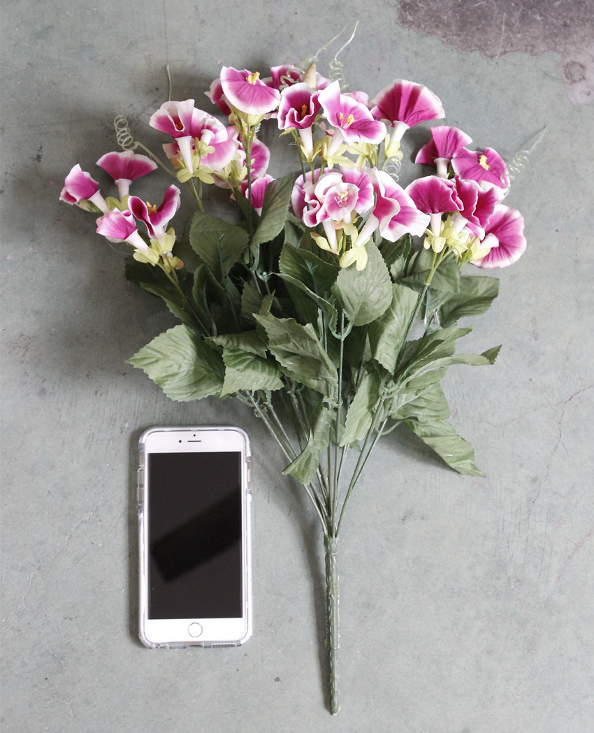 仿真花喇叭花 假花花束 人造花 婚庆花墙摄影布置 绢花 处理价