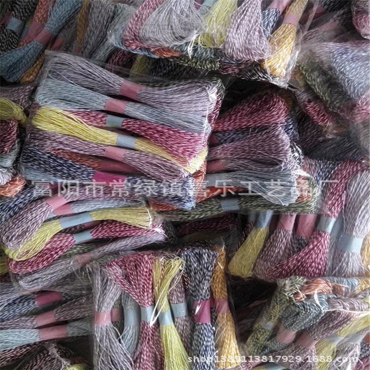 Factory Supply Paper String 1.1 CM10 M One Roll Double Color Paper String DIY Decorative Materials by Hand