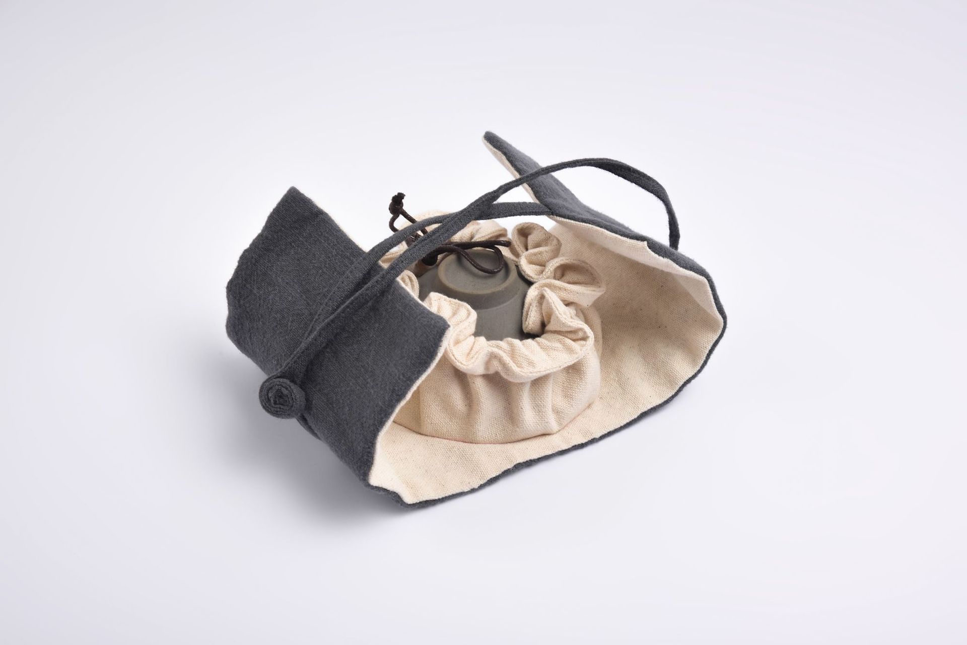 便携收纳袋棉麻功夫小茶杯袋品茗杯袋手工茶道布艺主人杯袋子