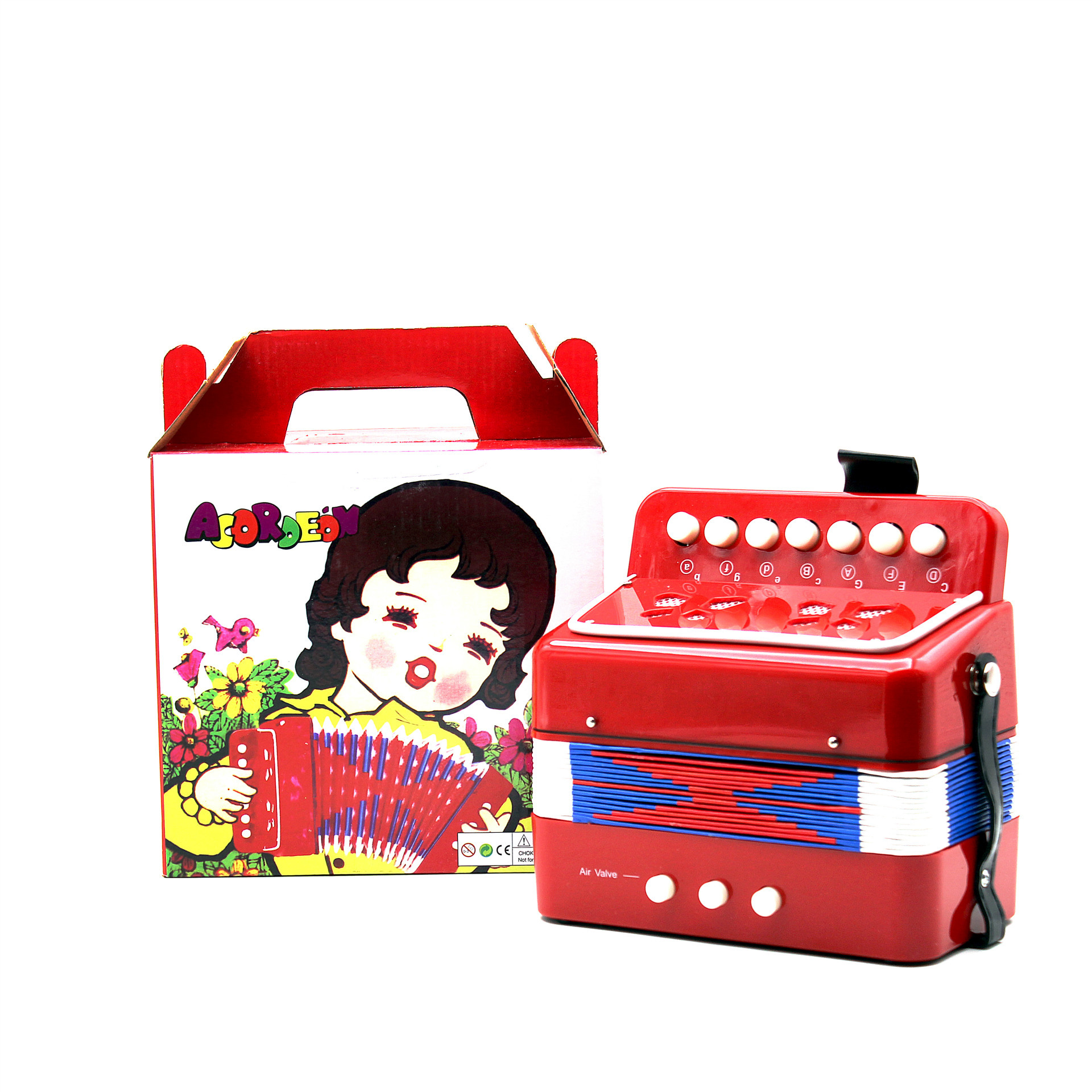 工厂批发 103 儿童玩具手风琴 益智玩耍手风练习琴外贸