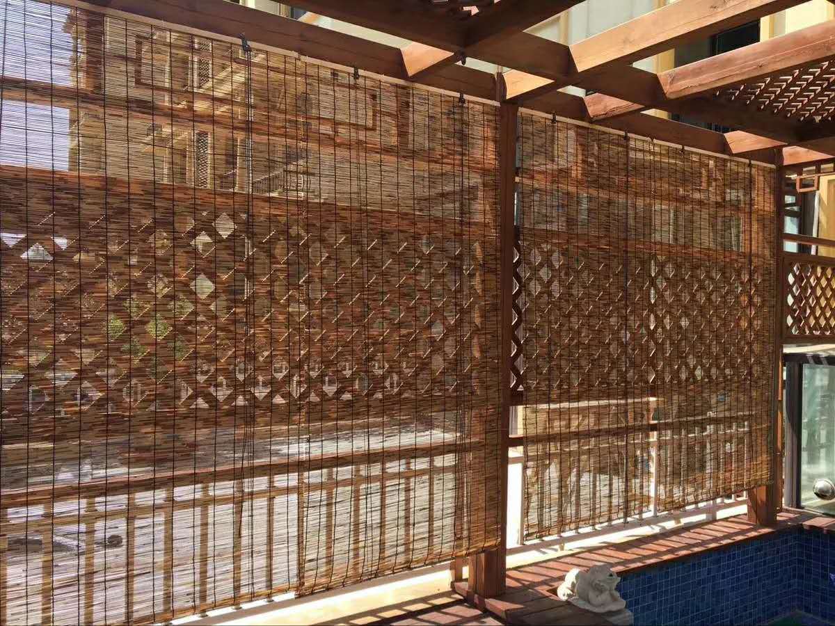 精品芦苇帘碳化挂帘原色挂帘装饰装修