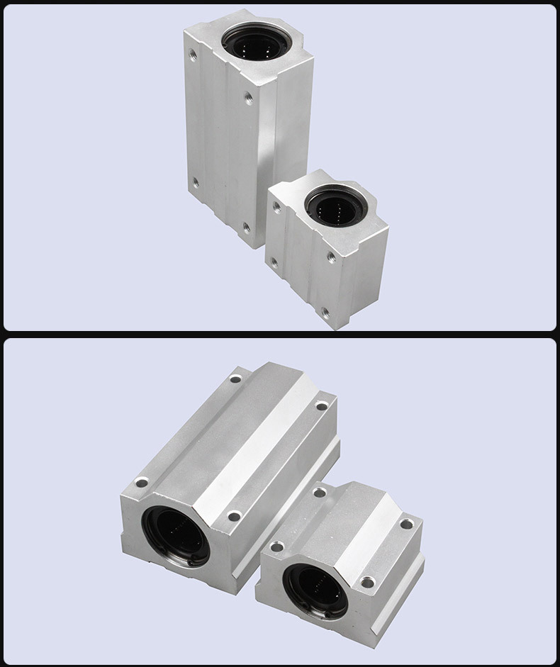 直线光轴光杆箱式加长滑块轴承sc12 16 20 25 30 35 40 50 60uu
