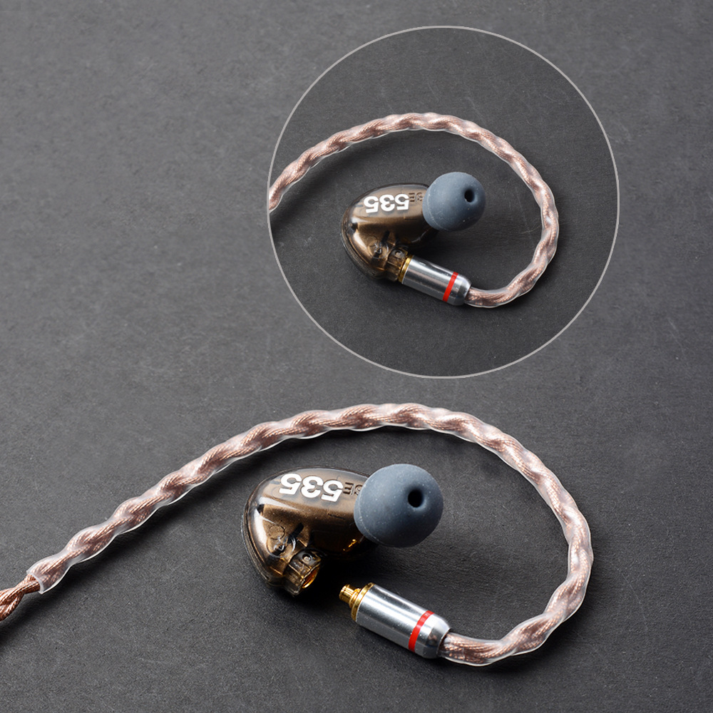 单晶铜镀银铜银线材se535ie80ue900耳机升级线 4.4mm平衡插头接口