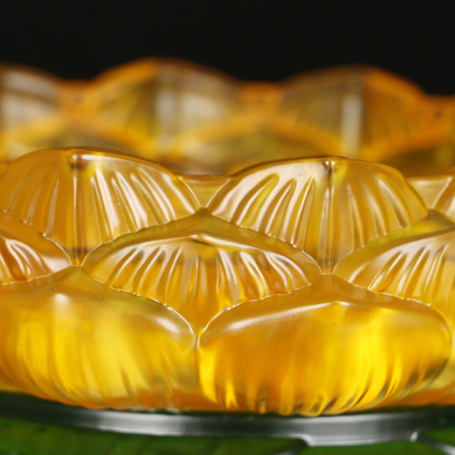 圆通佛具琉璃七星烛台酥油灯座酥油粒灯架佛教用品供灯摆件