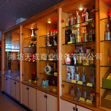 商场超市烟酒柜组合 烟酒商行专卖店精品烟酒展柜木质烤漆展示柜