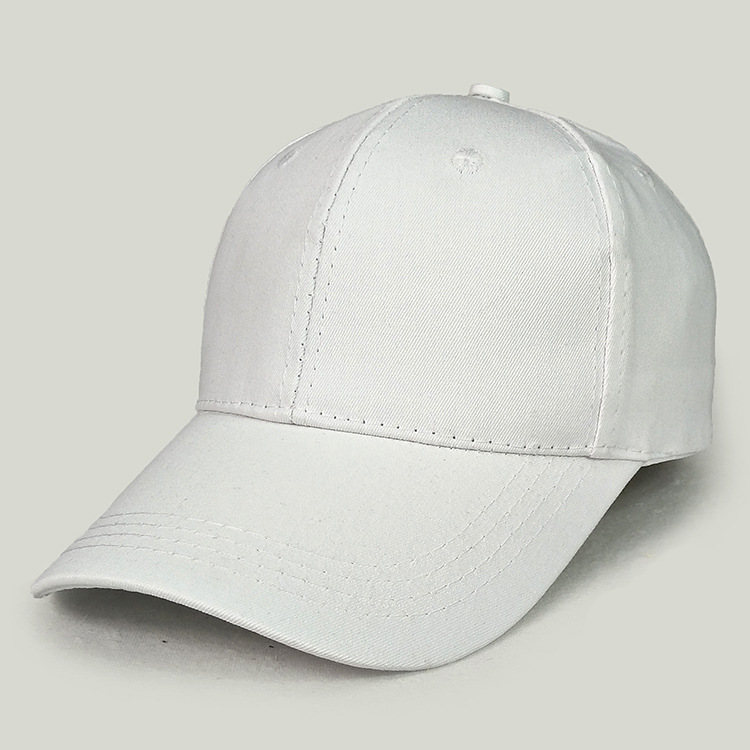 Advertising Cap Printing Logo Embroidery Sandwich Baseball Cap Manufacturer Sun Hat 6 Pieces Cotton Work Cap Traveling-Cap