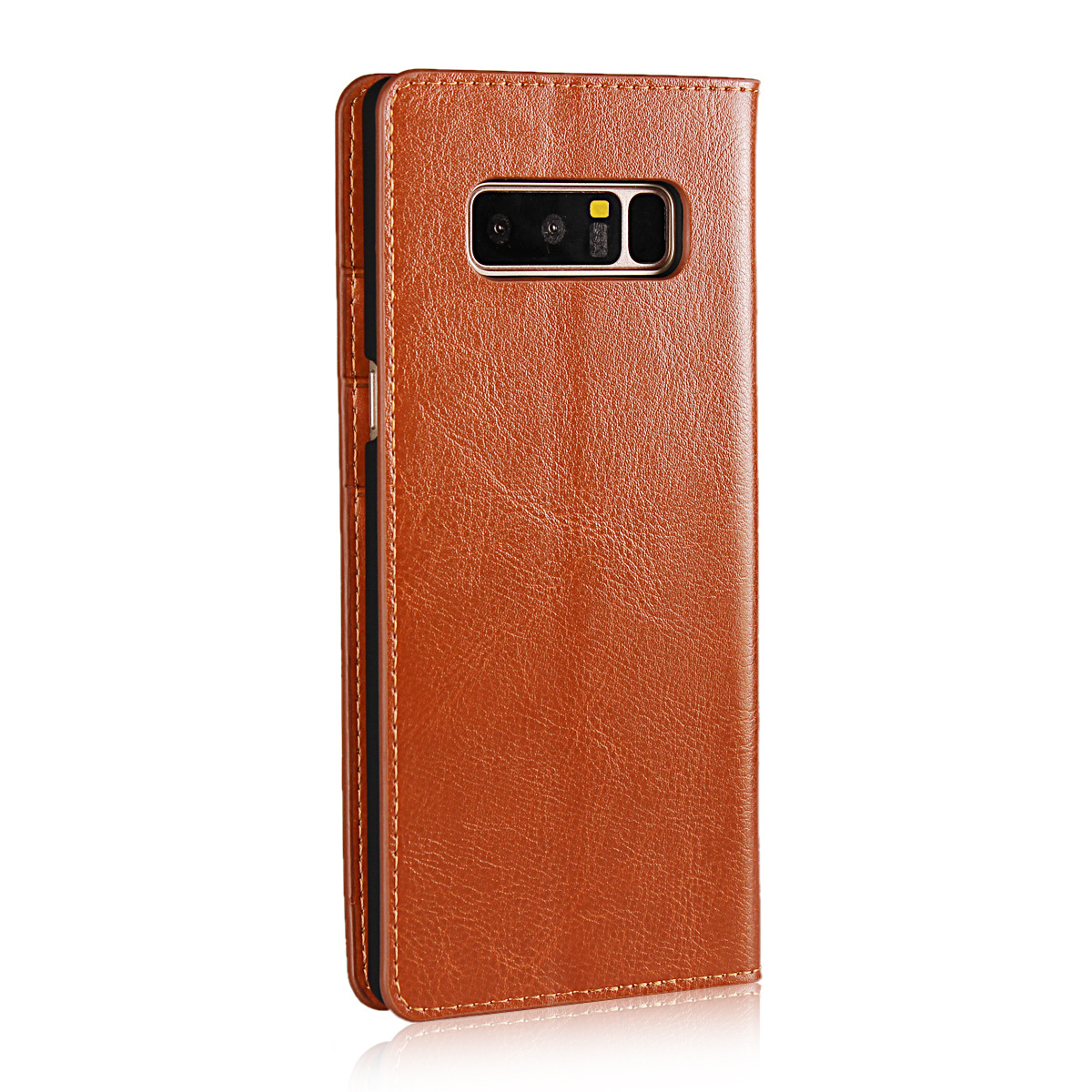 适用三星j6 2018手机壳j4 plus疯马纹真皮钱包皮套s5保护皮套批发