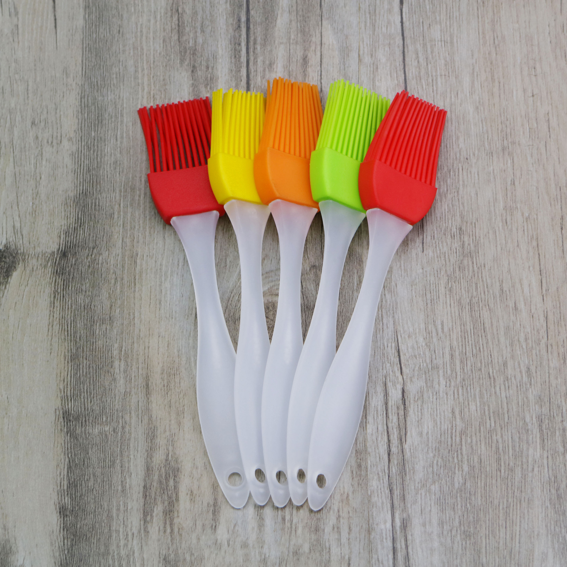 硅胶18cm小号磨砂柄油刷 可拆烧烤刷子 食品级硅胶材质 耐高温