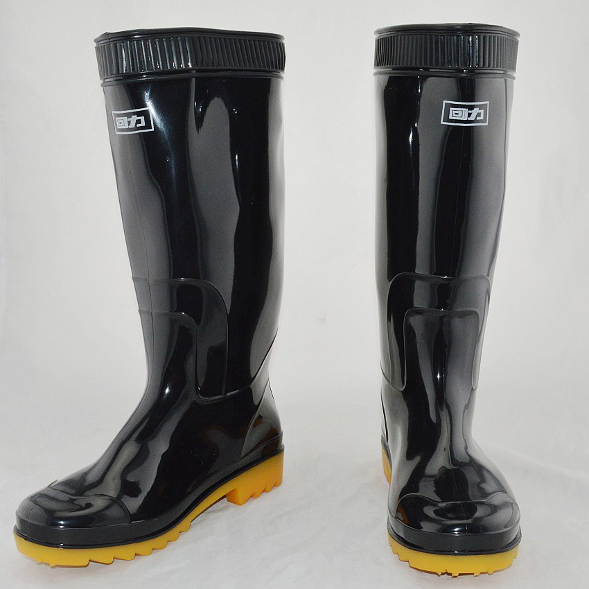 回力807 高筒牛筋雨靴防水防滑耐磨工地用劳保钓鱼水靴批发