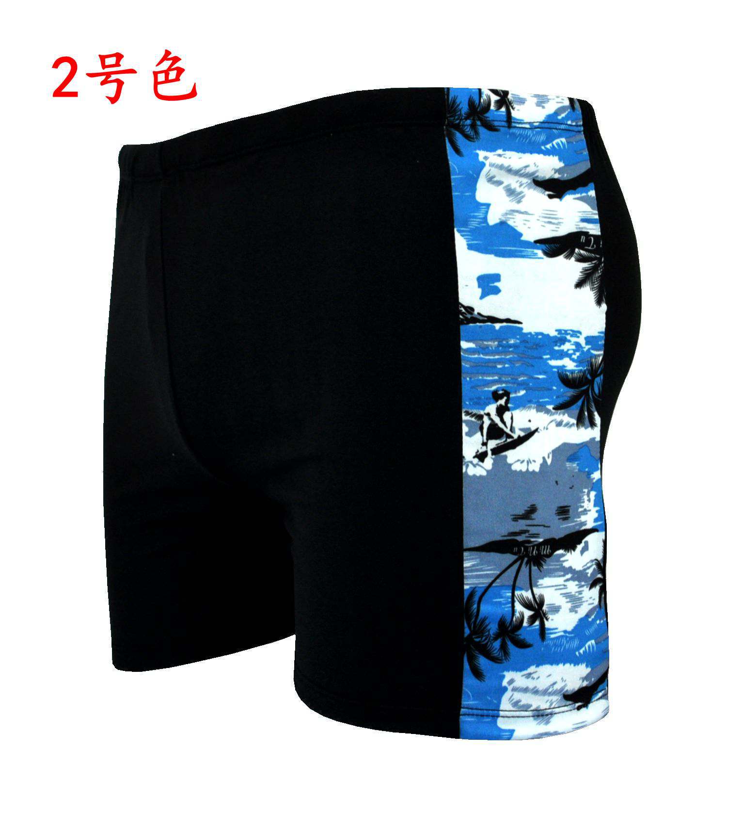 一次性泳裤批发夏季男士泳衣印花拼色温泉泳裤牛奶丝泳裤厂家直销