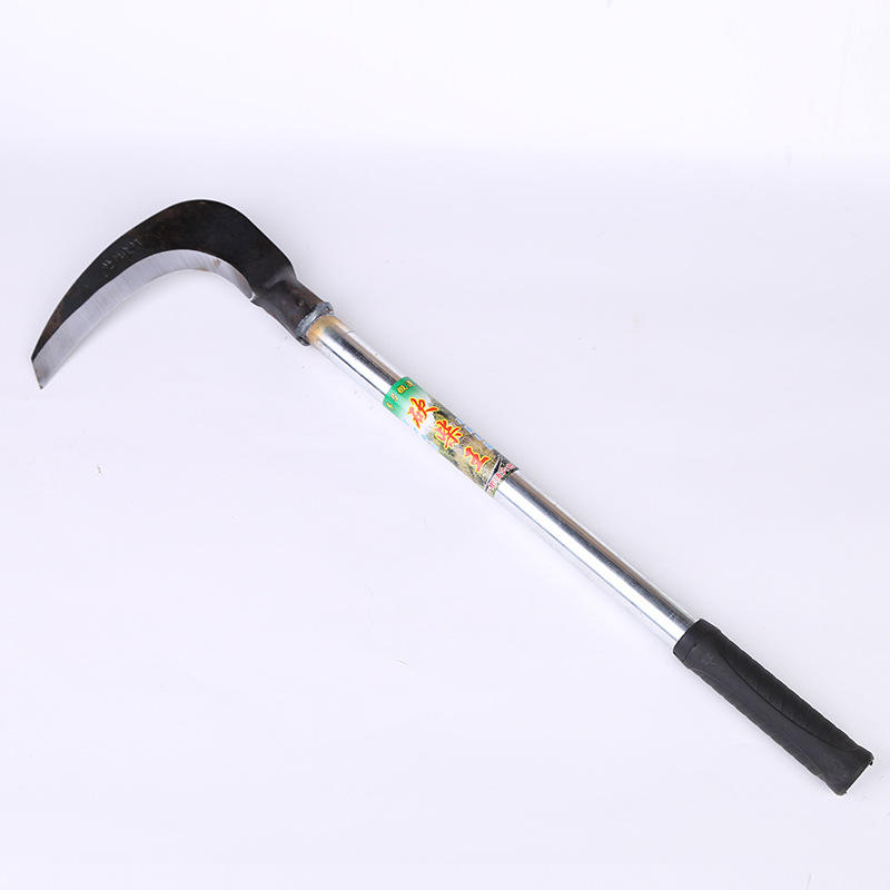 临沂五金批发 坚固耐用宽扇铁把镰刀 割麦子割草登山探路用镰刀